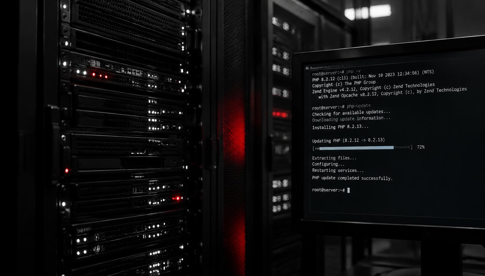 Servers with a PHP security update in progress