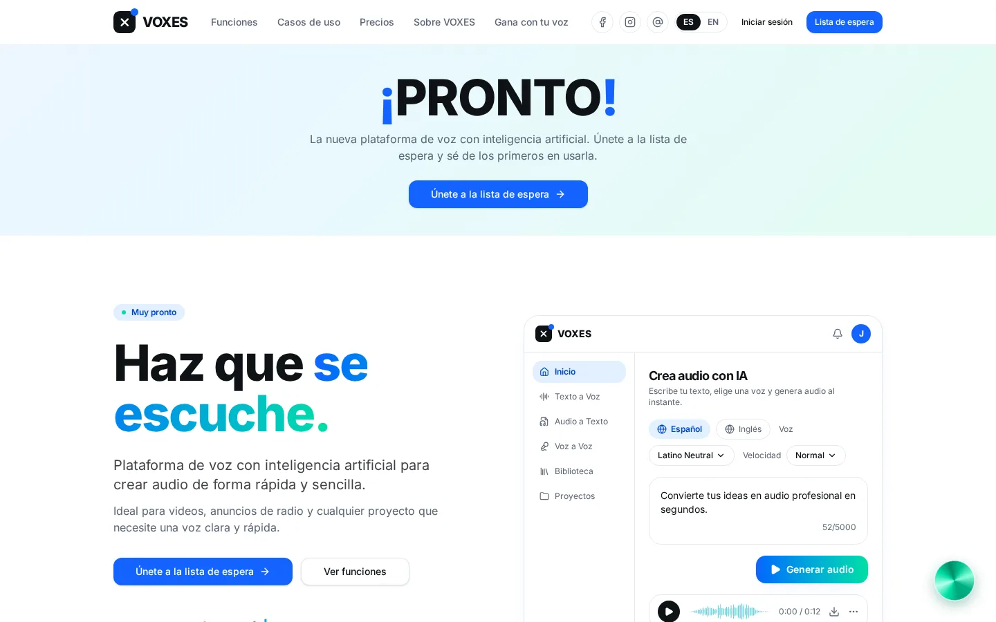 Voxes Home Page