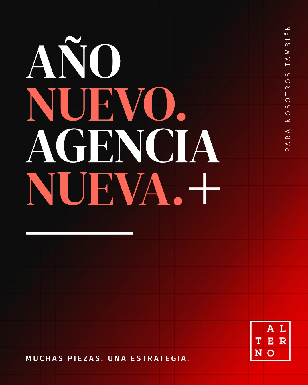 New Year's campaign artwork. New agency.+ for feed