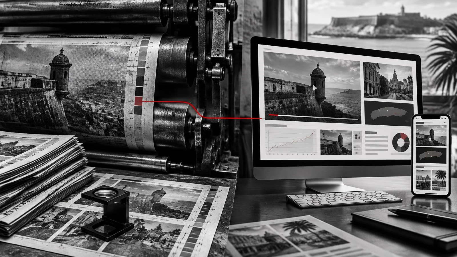 Evolución de GFR Media, El Nuevo Día y Primera Hora del periódico impreso hacia plataformas digitales