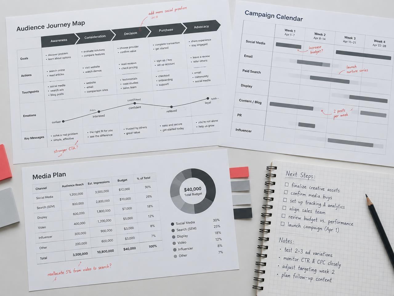Visual Composition of the Planning Phase of the Alterno Agency Process